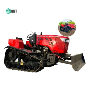 High Performance Diesel Engine Driving Electric Tractor Small Farming Rotary Tiller Agricultural Farm Crawler Tractor