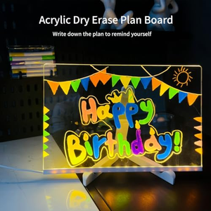Kids Educational Toy RGB <b>Light</b> Acrylic <b>Led</b> Drawing <b>Board</b> with Metal Stand - Product Image 4