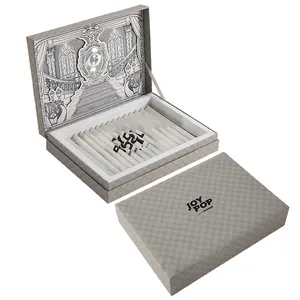 Aseptic Embossed Uv Craft Jewellery Cardboard Box Paper Box Gift Book Shape Box