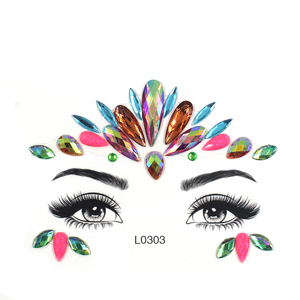 Pretty Shiny Temporary Face Gem para Rave Party Girls Estilo de seguridad de moda para niños - Product Image 4