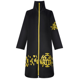 BAIGE Anime <span class=keywords><strong>Cosplay</strong></span> Trafalgar D. Water <span class=keywords><strong>Law</strong></span> Deux ans plus tard, Cape de costume, Manteau noir en polyester pour hommes adultes, Fête d'Halloween - Product Image 5