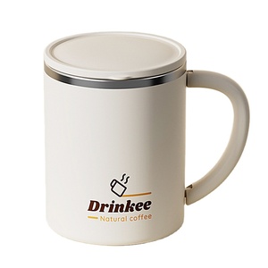 <span class=keywords><strong>Mug</strong></span> à café en acier inoxydable 304 à double paroi avec couvercle, prix usine - Product Image 1