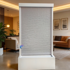 Pastoral Design Frameless Steel <b>Mesh</b> Hanging Water Curtain Indoor Waterfall <b>Screen</b> Room Divider for Wedding - Product Image 5