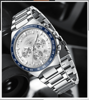 Montre pour homme, bijoux, bracelet en acier de luxe, logo personnalisé, 50 pièces, montre de qualité, montre à quartz pour homme, OEM