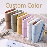 Carnet à couverture en cuir PU personnalisé avec logo, journal, agenda A5 A6 A7, portable, détachable, pour l'école, cadeau