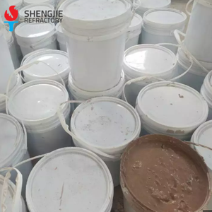 Mortero de cemento de alúmina de alta temperatura horno adhesivo húmedo material refractario aglutinante de unión de ladrillos de fuego - Product Image 1