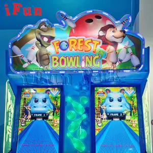 Trung tâm giải trí Bowling alley đồng tiền hoạt động video Bowling Arcade trò chơi máy cho trong nhà 2 người chơi Redemption trò chơi