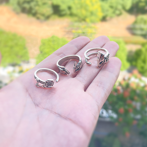 <span class=keywords><strong>7</strong></span> nuevos diseños de anillos ajustables de anime Grimmjow Toushirou Ulquiorra para hombres y mujeres, anillos de metal para cosplay como regalo - Product Image 4