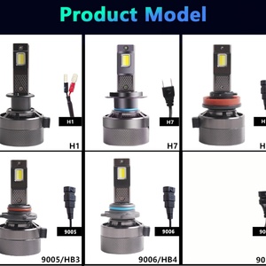 Phares de voiture LED 30000LM 300W avec réglage de la température de couleur 6000K-3000K, ampoules universelles - Product Image 6