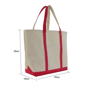Sac fourre-tout en toile de coton 16OZ, grand format, personnalisable, réutilisable, portable, couleur naturelle, imprimé sérigraphié, vente en gros, qualité supérieure - Product Image 4