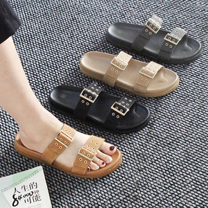 High-quality Fashionable Best-selling Flat Breathable Slip-on Casual Outdoor Wholesale Lightweight Women's Sandals and <b>slippers</b> - Product Image 1