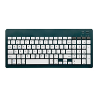 Clavier USB rétroéclairé LED mini double mode 2,4 G personnalisé en usine, nouveau, ultra fin, coloré pour Mac