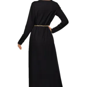 Abaya hitam untuk wanita gaun panjang Muslim 2023 wanita Model baru Abaya DI Dubai gaun doa Islam