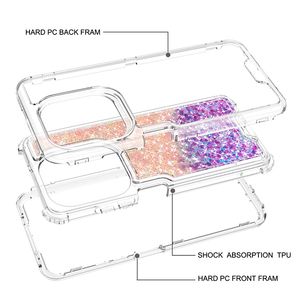 GSCASE Colorful Triple Case Flash Powder Glitter 360 Funda de teléfono de protección completa para <span class=keywords><strong>Honor</strong></span> X9C 5G para Magic 7 Lite - Product Image 5