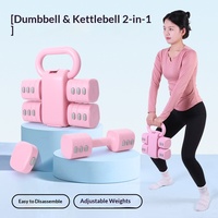 Nouvel ensemble d'haltères pour femmes, usage domestique, en ABS, poids réglable, plaques d'haltères détachables recouvertes de caoutchouc