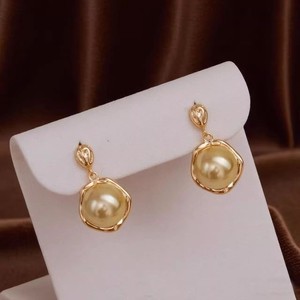 DIY 22662 Women's S925 <b>Silver</b> <b>Pearl</b> <b>Earrings</b> 9-10mm Round Beads with Empty Stand and Earnail Fashion Accessories - Product Image 2