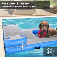 Plateforme de quai gonflable de haute qualité, planche flottante, tapis, rampe pour chien, rampe gonflable pour chien pour l'eau de l'océan