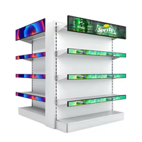 Bande d'écran numérique de bord d'étagère de taille personnalisée barre étirée LED d'affichage publicitaire pour magasin de détail