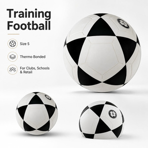 ลูกฟุต<span class=keywords><strong>บอล</strong></span>สำหรับฝึกซ้อม ขนาดมาตรฐาน 5 สำหรับเล่นในร่ม/กลางแจ้ง ผลิตจากวัสดุ PU/PVC เชื่อมด้วยความร้อน รับผลิตตามสั่งพร้อมโลโก้แบบขายส่ง - Product Image 3