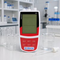 BIOBASE Meter pH ORP Portabel Kalibrasi 1-3 Titik Penyimpanan Data 100-Set Antarmuka USB untuk Pengujian Sampel Cair Lapangan