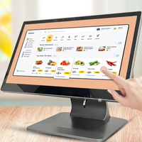 Sistema de Caja Registradora con Pantalla Táctil Dual de 15.6 Pulgadas, Terminal Todo en Uno, Máquina POS, Software de Facturación Inteligente con IA, NFC Móvil para Comercio Minorista