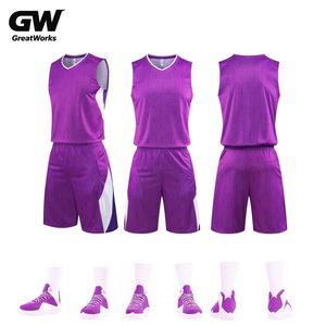 ชุดเสื้อกล้ามบาสเก็ตบอลแบบแห้งเร็ว ระบายอากาศได้ดี ปรับแต่งได้ ใส่กลับด้านได้ มีไซส์ใหญ่ ชุดทีมฤดูร้อน มีตัวเลือกสีพื้น - Product Image 4