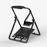 CHARMOUNT Racing Simulator Accessoires de jeu de cockpit Support de volant de course réglable pour G27 G29 GT500 T300RS