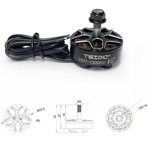 2807 1300KV V2 FPV <span class=keywords><strong>Drone</strong></span> está equipado con una hélice de 6-7 pulgadas FPV <span class=keywords><strong>Quadcopter</strong></span> Racing vehículo aéreo no tripulado Drones Accesorios - Product Image 5