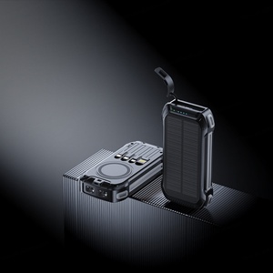 Banco de Energía Inalámbrico al por Mayor de 20000mAh de Gran Capacidad con Panel Solar de 15W, Cargador Portátil con Luz - Product Image 5