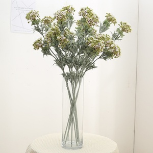 <span class=keywords><strong>Fleurs</strong></span> artificielles en forme de boule de neige moulées par injection, arrangement en fausse soie floquée, décoration pour mariage, hôtel, maison, vente en gros - Product Image 1