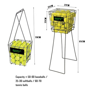 Cesta de viaje multifuncional plegable para práctica de profesores de Softball, <span class=keywords><strong>tenis</strong></span>, béisbol, Plegable, portátil - Product Image 6