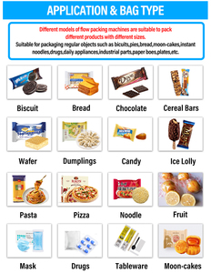 Hot Sales Horizontal Biscuit Packaging Machine <strong>Automatic</strong> Chocolate Bar and <strong>Candy</strong> Lollipop Flow <strong>Wrapper</strong> with Gluing Function - Product Image 2