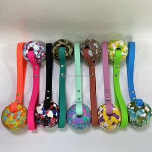 Palla Attiva Resistente per Animali Domestici, Giocattolo Ecologico per Cani e Gatti, Palla da Masticare in Gomma, Giocattolo per Fitness e Sport all'Aperto - Product Image 2