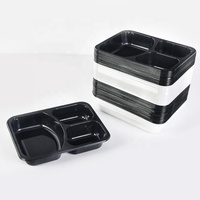 couleur avion four ovable bandeja CPET thermoforme plateau en plastique CPET récipient alimentaire CPET avec film d'étanchéité