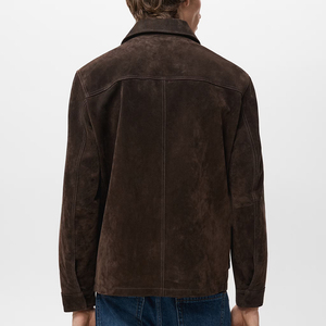 Zipper Closure Streetwear Style Leather <b>Jacket</b> High Selling Long Sleeved Premium Quality Made <b>Men</b> <b>Suede</b> Leather <b>Jacket</b> - Product Image 2