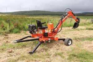 Zware Backhoe 13. 5pk/15pk Benzinemotor Landbouwgrond Bouwplaats Huishoudelijke Minigraafmachine - Product Image 4