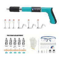 Pistolet à clous manuel pour fixation murale en béton, 5 vitesses réglables, acier inoxydable industriel, poignée en plastique, pour la construction