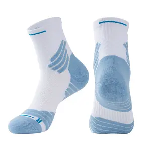 Kaus kaki pegangan basket kaus kaki khusus antiselip kaus kaki olahraga lari profesional pria