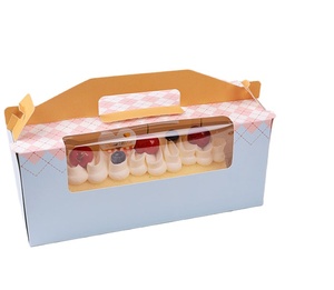 Bán Buôn Tùy Chỉnh Bánh Hộp Bánh Trang Trí Thụy Sĩ Cuộn Bánh Hộp Với Cửa Sổ - Product Image 1