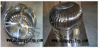 Ventilateur de toit sans alimentation électrique en acier inoxydable 304 anti-corrosion pour atelier chimique