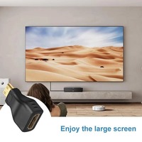 Mini Micro HDMI compatible macho a hembra adaptador estándar 4K conector Convertidor para HD TV Mesa PC Cámara teléfono móvil MP4