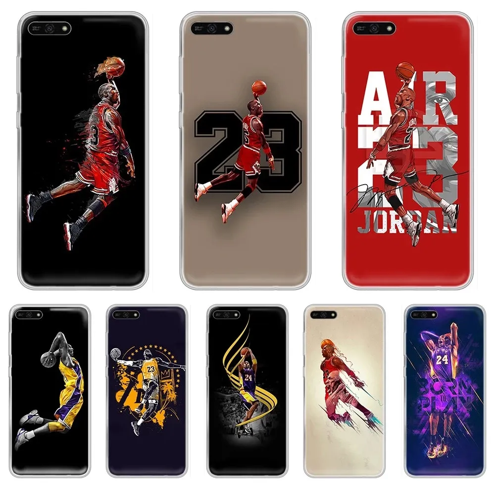 Coque de téléphone transparente en tpu pour Iphone 15 14 Joueur étoile de basket personnalisé James Kobe Luka Doncic 77