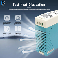 Alimentation électrique à découpage de type rail MDR-60, 60W, DC 5V 12V 24V 48V, tension de sortie 1.25A 2.5A 5A 10A