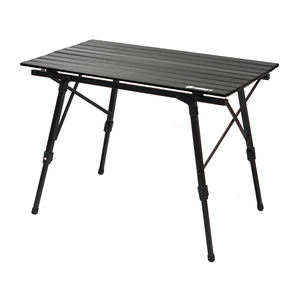 Table pliante de camping d'extérieur à hauteur réglable, idéale pour les pique-niques, pliable pour un rangement facile, table à thé - Product Image 5