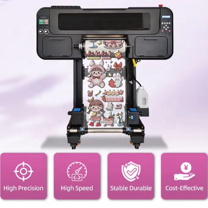 Transfer Sticker Printing UV DTF Printer 300mm Print Width I1600 Dual Head Inkjet Printer for Crystal Label