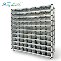 Ventes en gros d'armoires/supports pour reptiles en alliage d'aluminium de haute qualité pour les geckos léopard à queue grasse et crêpus