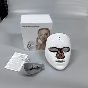 Appareil de massage facial électrique rechargeable pratique, type USB, lumière rouge, 7 couleurs, masque facial thérapeutique - Product Image 6