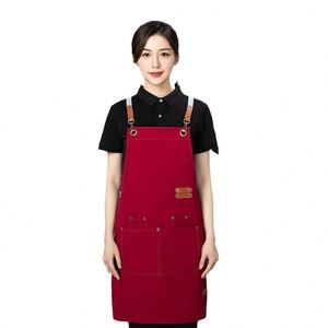 Siyj174 Personalized Customizable Logo Waterproof Denim Sublimation Custom Heavy Duty Cotton Canvas Kitchen Chef <b>Apron</b> - Product Image 1