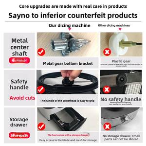 Machine à découper les légumes, coupe-carottes commercial, trancheuse à fruits, déchiqueteuse de pommes de terre, coupe-légumes électrique, modèle JS-605 - Product Image 2