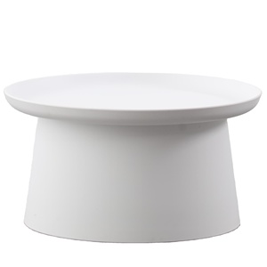 Fabbrica anti-uv salotto bianco <span class=keywords><strong>plastica</strong></span> <span class=keywords><strong>tavolino</strong></span> rotondo all'aperto - Product Image 1